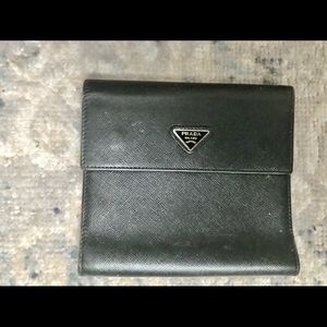 Prada Triangle Logo Leather